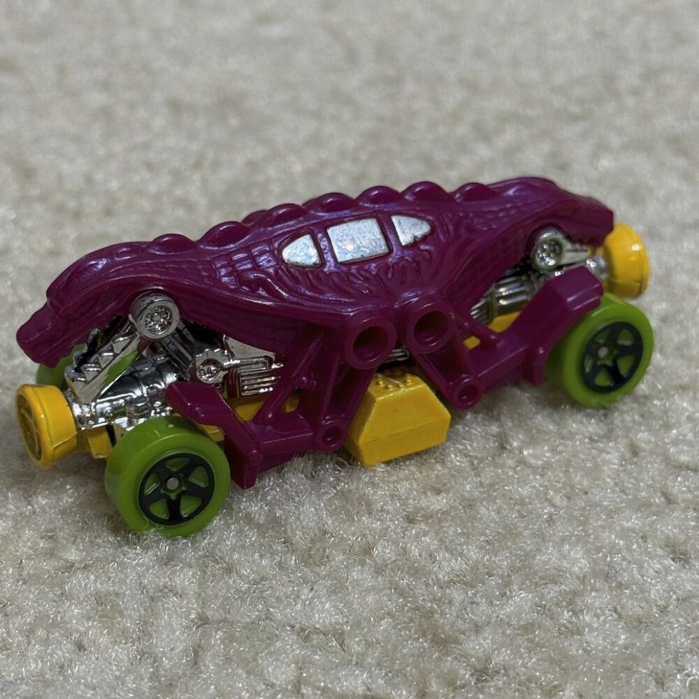 Matel - Hot Wheels - 1985 Double Demon Car - Purple - 1186 mj 1 nl